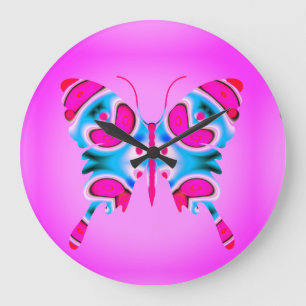 Butterfly, spring messenger. große wanduhr