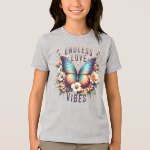 Butterfly Spring Sublimation-96281 Tri-Blend Shirt