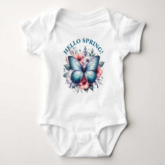 Butterfly Spring Sublimation-96282 Baby Strampler (Vorderseite)