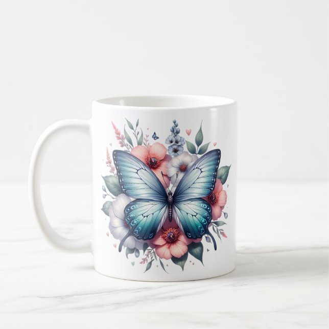 Butterfly Spring Sublimation-96282 Kaffeetasse (Links)
