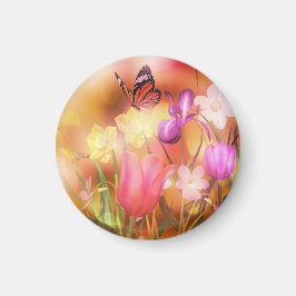 Butterfly Spring Sun Dance Magnet