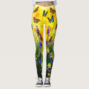 Butterfly Springtime-Blume Leggings