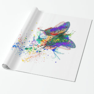 Butterfly-Spritzer Geschenkpapier