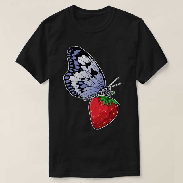 Butterfly Strawberry T-Shirt (Design vorne)
