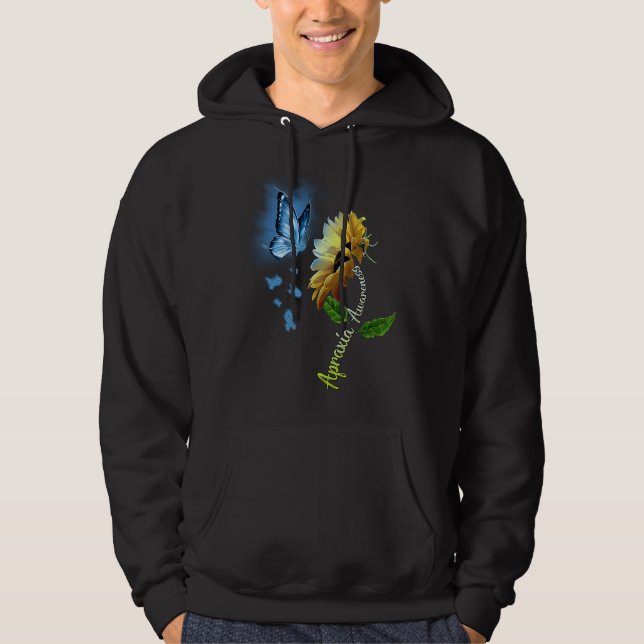 Butterfly Sunflower Apraxia Awareness Hoodie (Vorderseite)