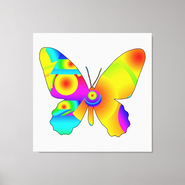 Butterfly Sunrise Canvas Print Leinwanddruck (Vorderseite)