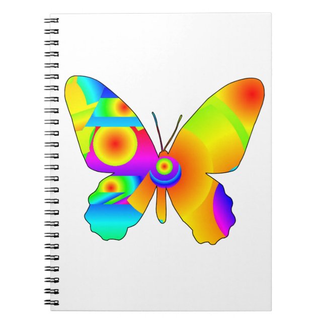 Butterfly Sunrise Spiral Foto Notebook Notizblock (Vorderseite)