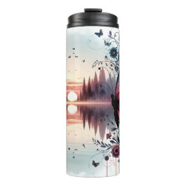 Butterfly Sunset Thermosbecher