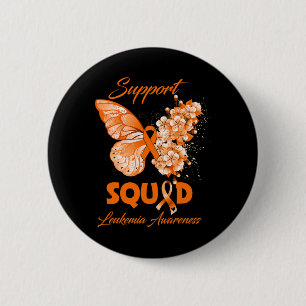 Butterfly Support Squad Leukämie Bewusstsein Button