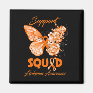 Butterfly Support Squad Leukämie Bewusstsein Magnet