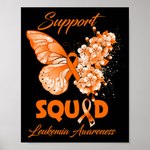 Butterfly Support Squad Leukämie Bewusstsein Poster
