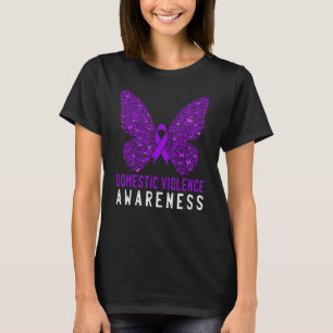 Butterfly Survivor Inlandliche Gewalt Bewusstsein T-Shirt