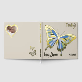 Butterfly Sweet Palette Baby Dusche Rose Gold Gästebuch
