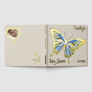 Butterfly Sweet Palette Baby Dusche Rose Gold Gästebuch