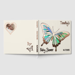 Butterfly Sweet Palette Baby Dusche Rose Gold Gästebuch