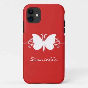 Butterfly Swirl BT iPhone 5 Fall, Red Case-Mate iPhone Hülle