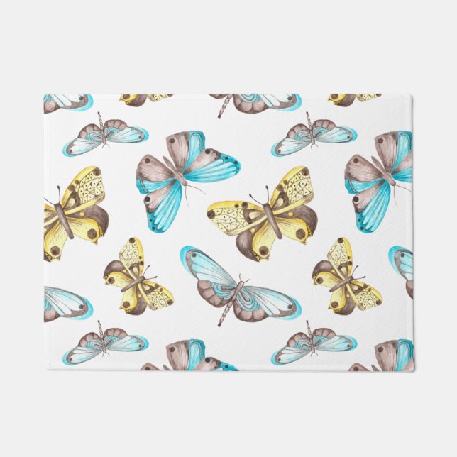 Butterfly Symmetrie Art Fußmatte (Vorderseite)