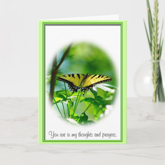 Butterfly Sympathy Card Karte (Vorderseite)