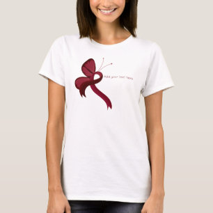 Butterfly-T - Shirt "Burgundy Awareness"