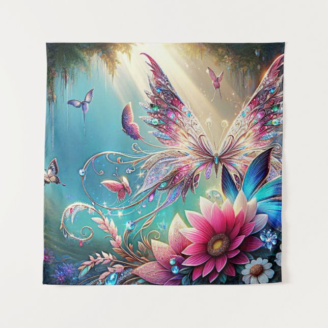 Butterfly Tapestry Wandteppich (Vorderseite)