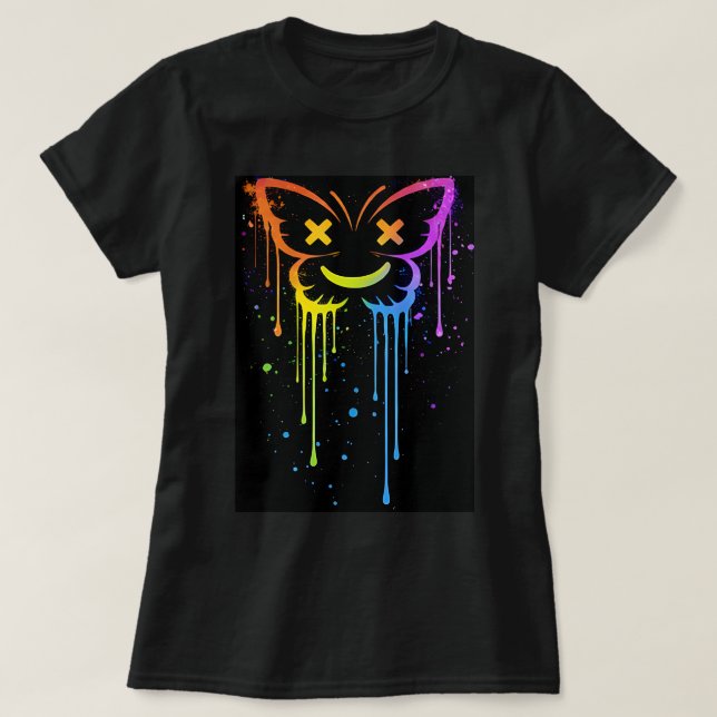 Butterfly Tees Co. Gradient Butterfly Drip 0047734 (Design vorne)