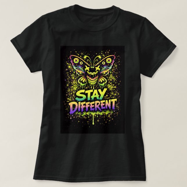 Butterfly Tees Co. Stay Different 0047753 (Design vorne)