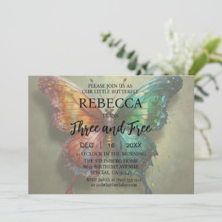 Butterfly Three und kostenlose Einladungen zum Geb