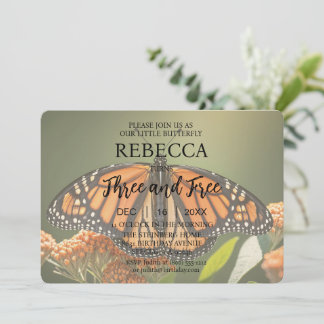Butterfly Three und kostenlose Einladungen zum Geb