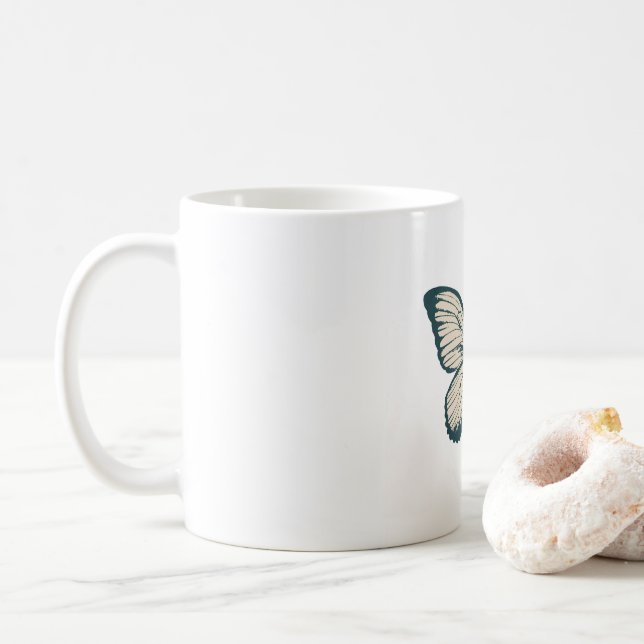 "Butterfly-Touch" Kaffeetasse (Mit Donut)