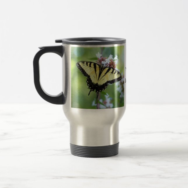 Butterfly Travel Mug Reisebecher (Links)