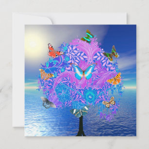 Butterfly Tree Karte