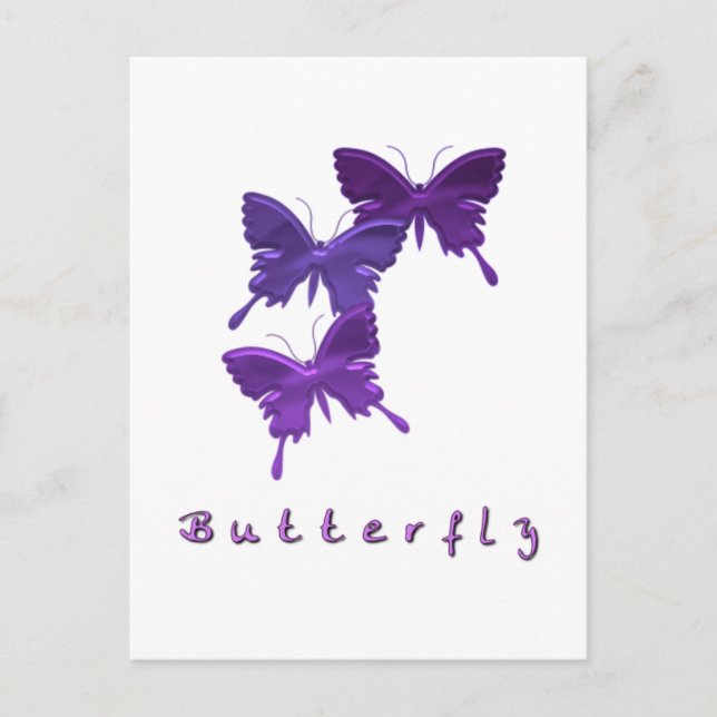 Butterfly Trio Postkarte (Vorderseite)