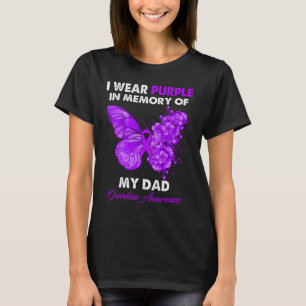 Butterfly-Überdosierungsbewusstsein, das ich Lila T-Shirt