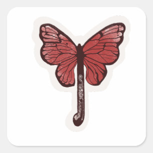 Butterfly Umbrella Fusion Aufkleber