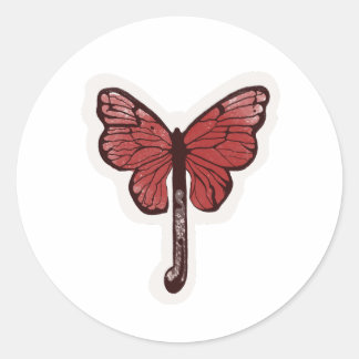 Butterfly Umbrella Fusion Aufkleber