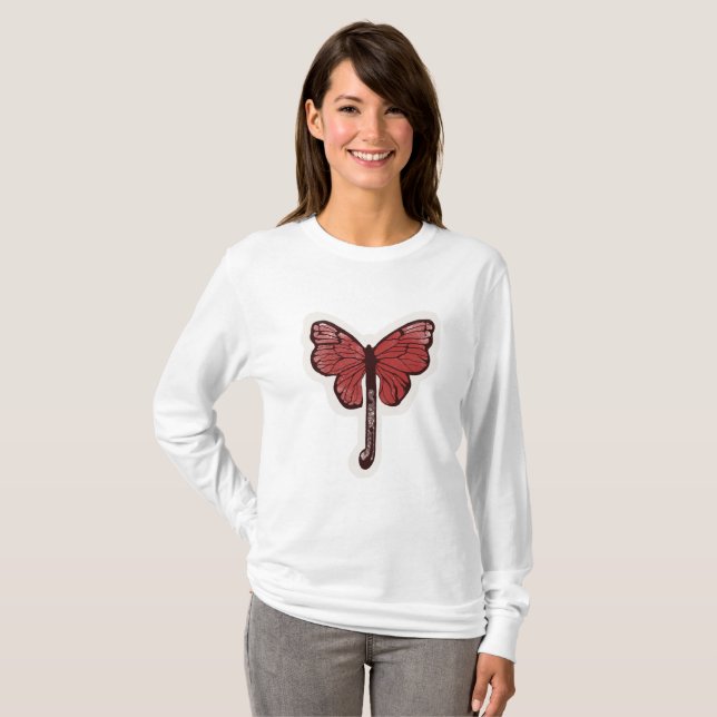 Butterfly Umbrett Fusion Long Sleeve Shirt (Vorne ganz)