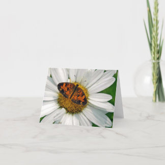 Butterfly und Daisy Note Card Karte