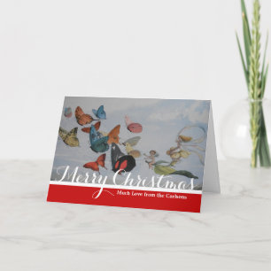 Butterfly und Fairy Queen Butterfys Fairies Feiertagskarte