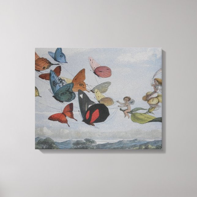 Butterfly und Fairy Queen Butterfys Fairies Leinwanddruck (Vorderseite)