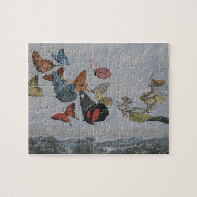 Butterfly und Fairy Queen Butterfys Fairies Puzzle (Horizontal)