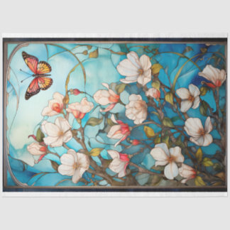 Butterfly und Florals Découpage Tissue Paper Seidenpapier