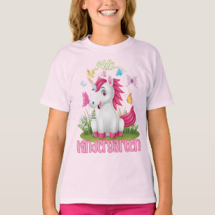 Butterfly Unicorn Kindergarten Zurück zur Schule T-Shirt