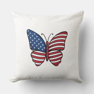 Butterfly USA Flag Sublimierung-62614 Kissen