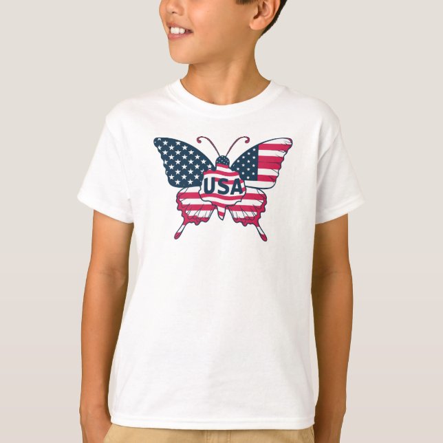 Butterfly USA Sublimierung-62616 T-Shirt (Vorderseite)