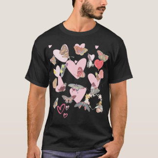 Butterfly Valentine's Day Heart Liebe T - Shirt