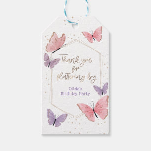 Butterfly Vielen Dank für das "Flutterby Favor Tag Geschenkanhänger
