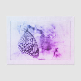 Butterfly Vintag antike Lila Weißdecke Seidenpapier