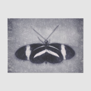 Butterfly Vintag antike Schwarz-weiße Decoupage Seidenpapier