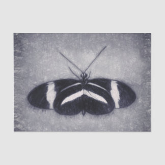 Butterfly Vintag antike Schwarz-weiße Decoupage Seidenpapier