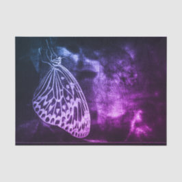 Butterfly Vintag antikes Lila Schwarzes Deko Seidenpapier